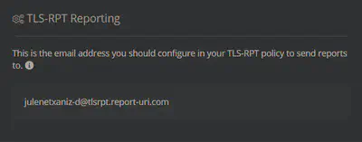TLS-RPT ReportURI